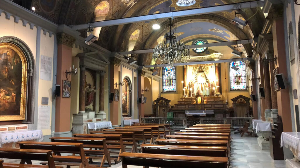 St. Mary Draperis Historic Interior Church in Istanbul